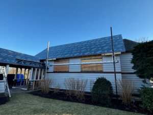 Winter building renovation