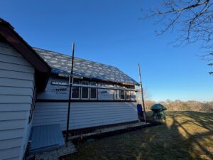 Winter building renovation