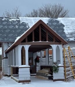 Winter building renovation